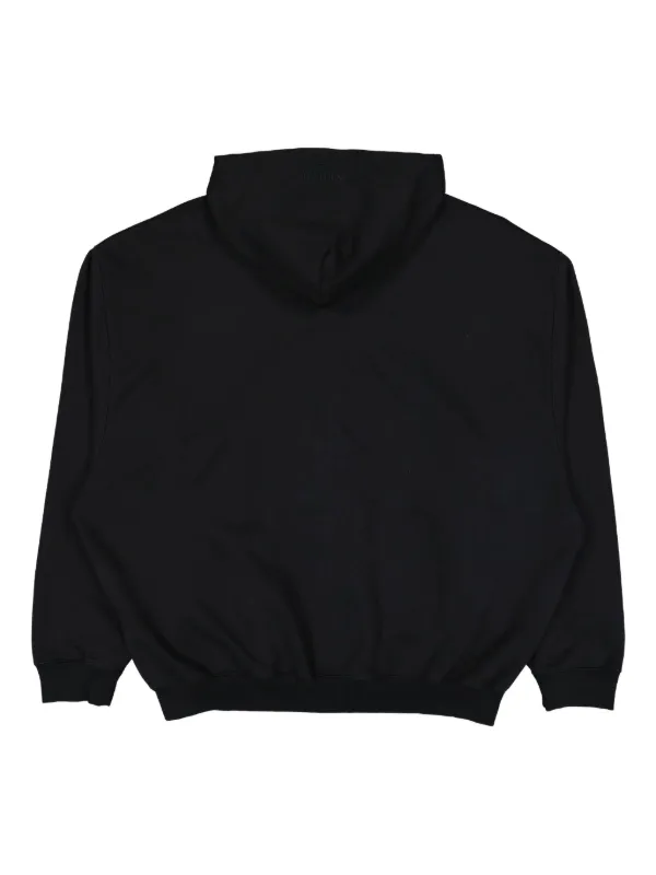 VETEMENTS zip-up Logo Hoodie | Black | FARFETCH IL