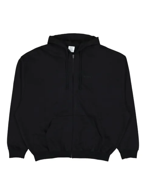 VETEMENTS zip-up logo hoodie