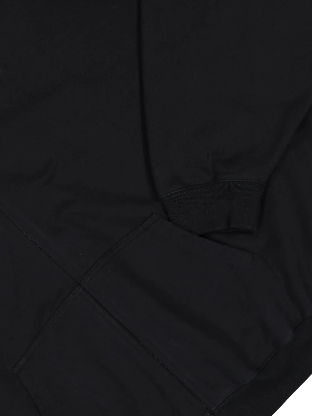 VETEMENTS Hoodie met logo en rits Zwart