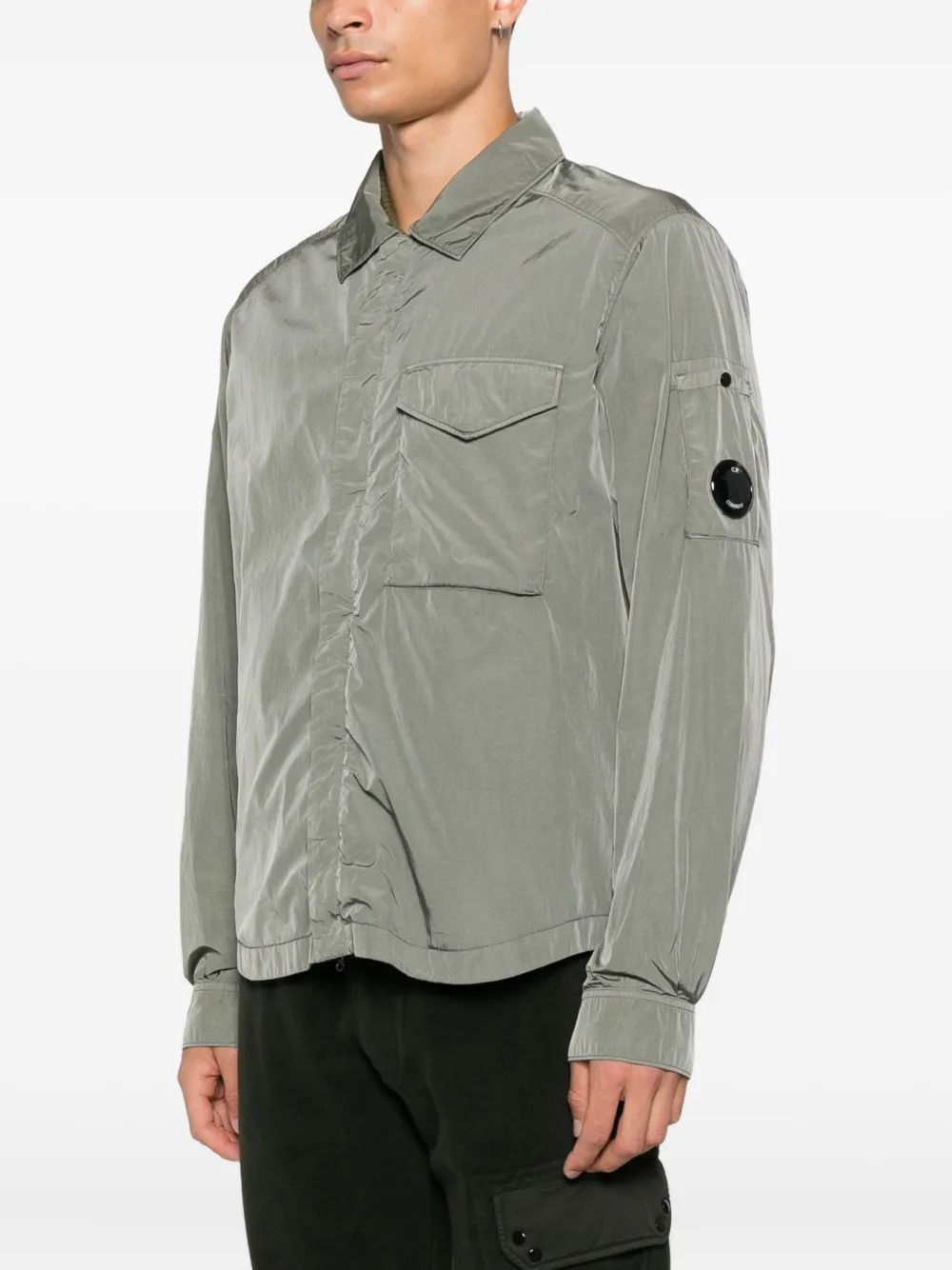 C.P. Company Shirtjack met borstzak Groen