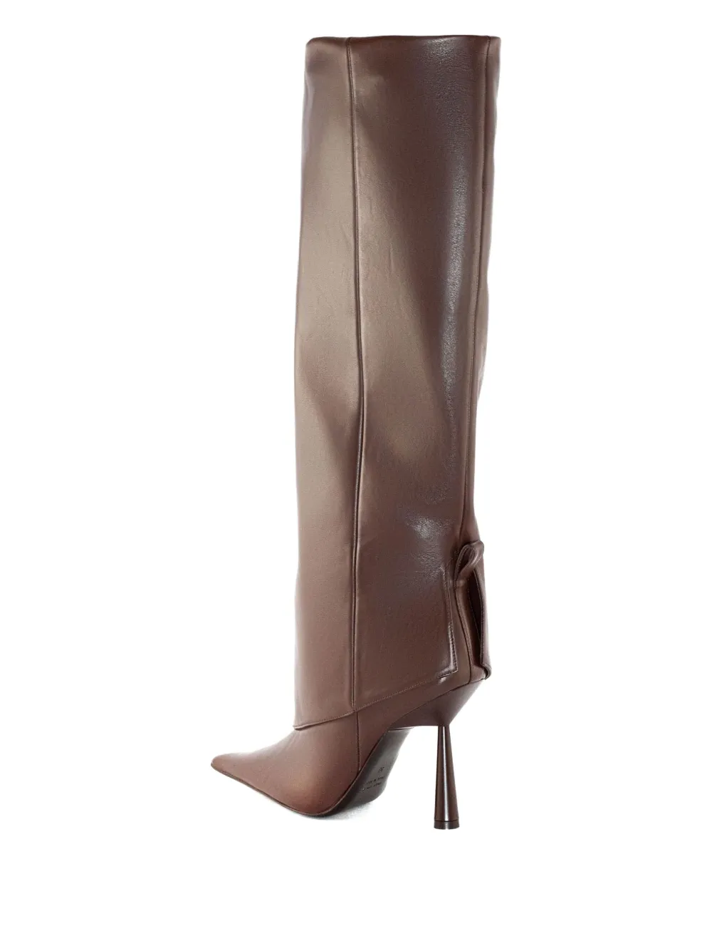 GIABORGHINI 110mm Ros31 knee-high boots Brown