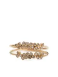Noguchi 14K yellow gold Double diamond ring