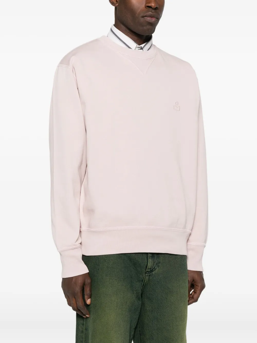 MARANT Sweater met geborduurd logo Roze