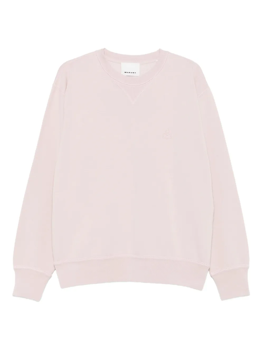 ISABEL MARANT logo-embroidered crew-neck sweatshirt | Pink | Image 1