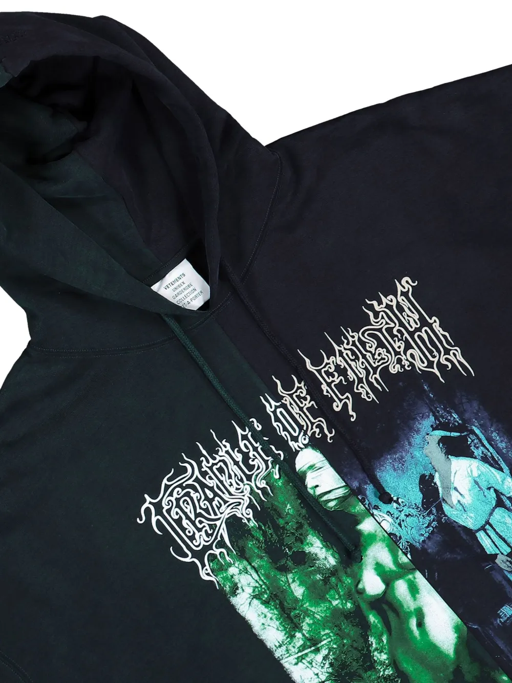 VETEMENTS Hoodie met print Groen