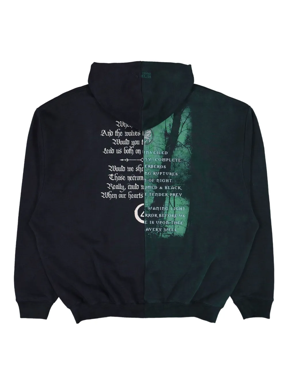 VETEMENTS Hoodie met print Groen