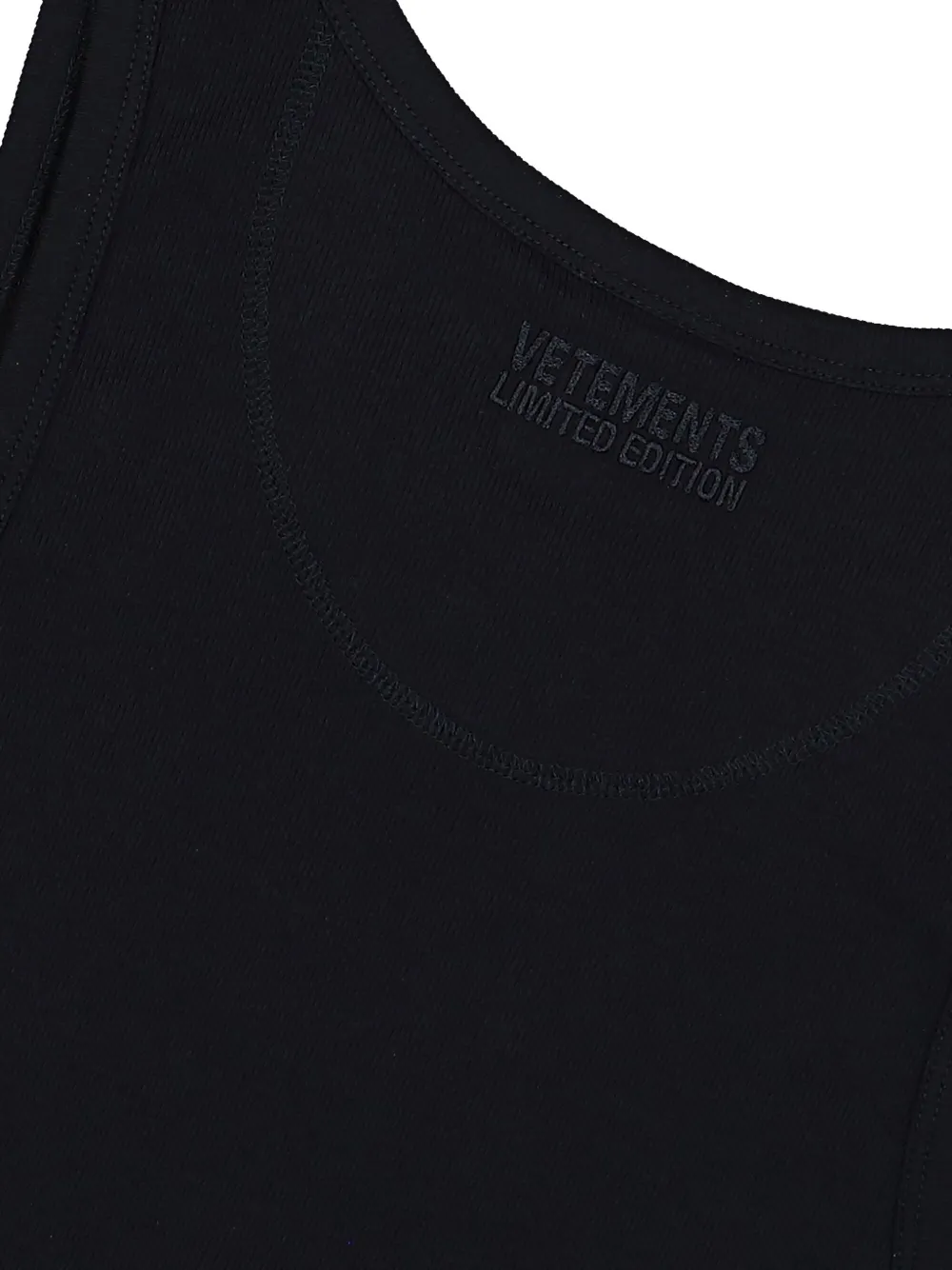 VETEMENTS Tanktop met Eagle-embleem Zwart