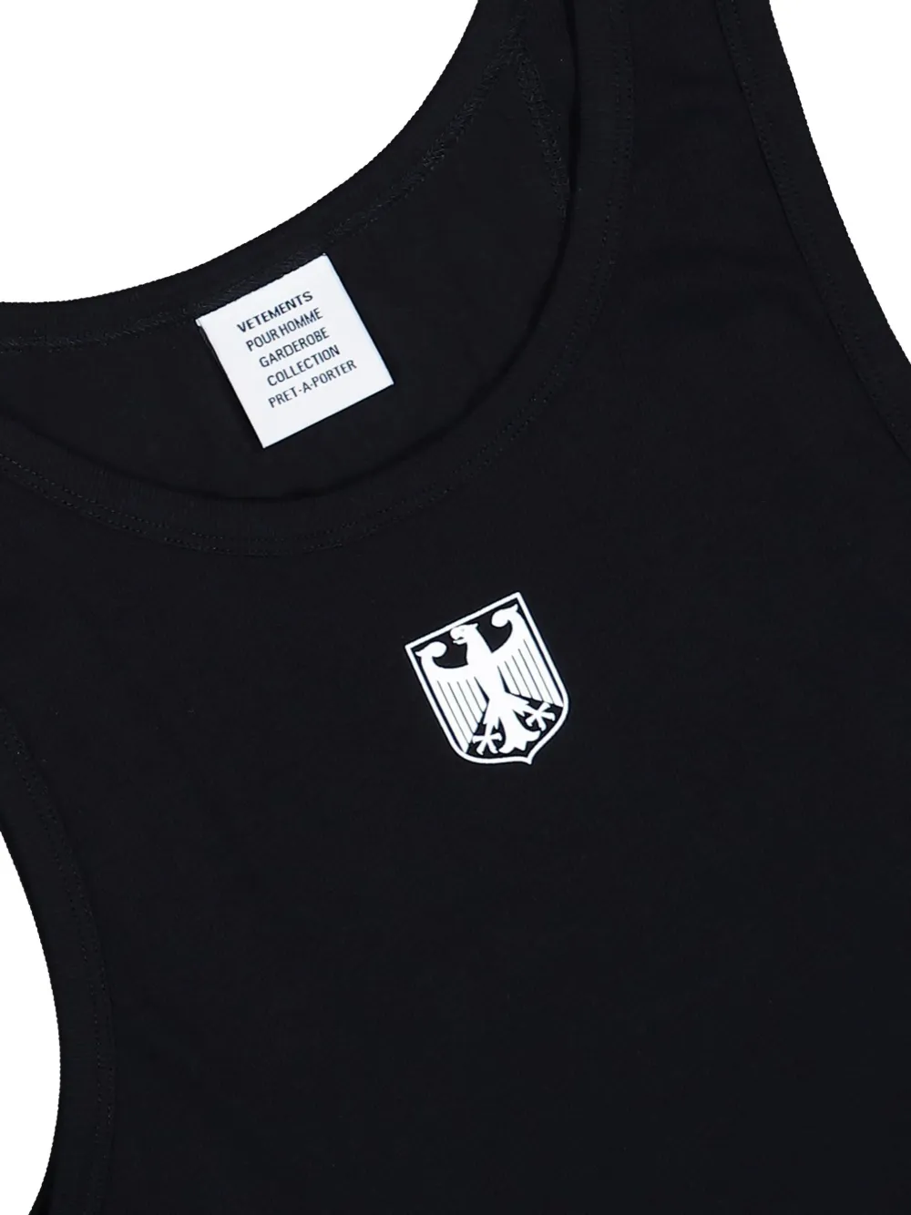 VETEMENTS Tanktop met Eagle-embleem Zwart