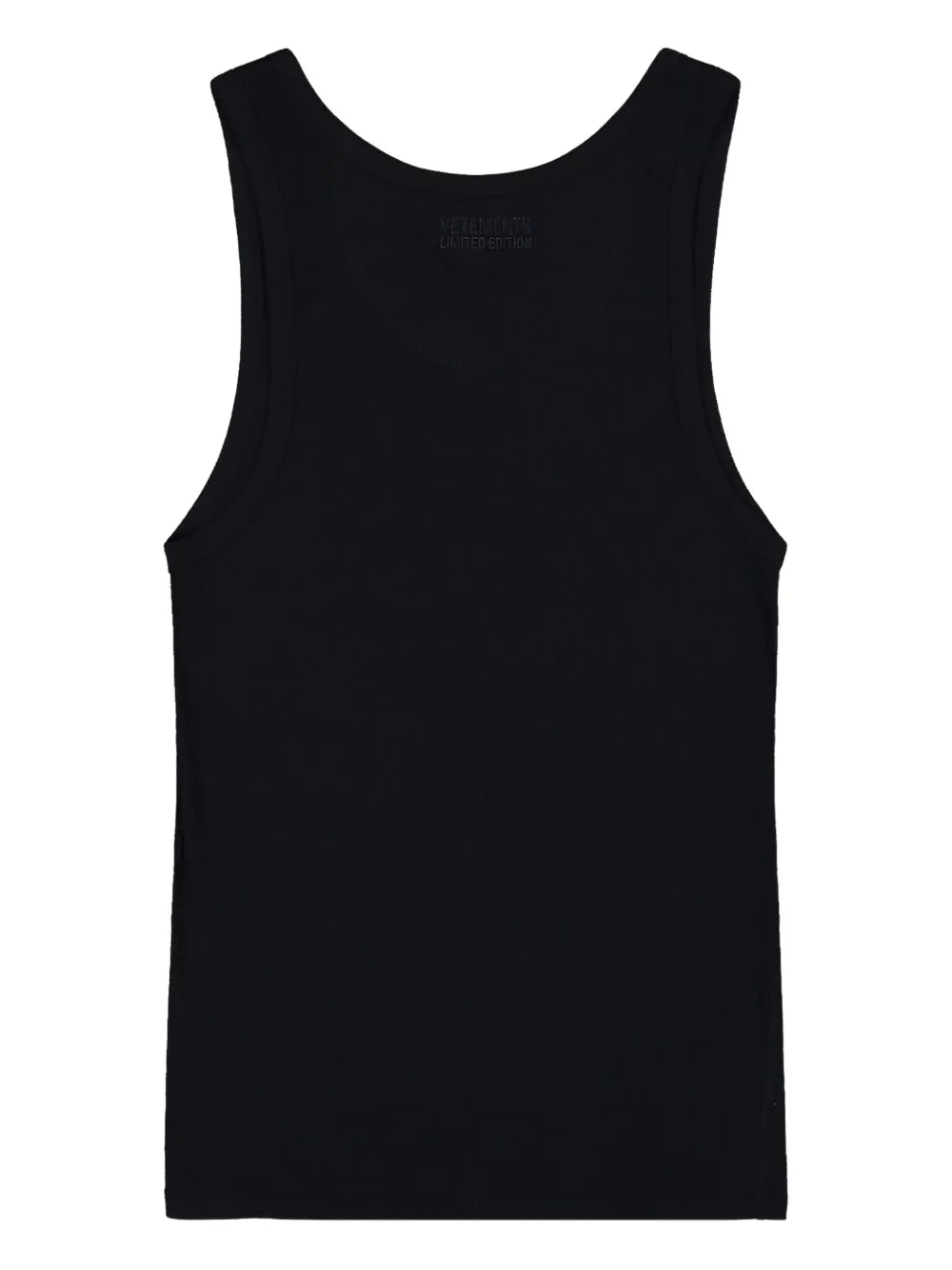 VETEMENTS eagle-emblem tank top - Zwart