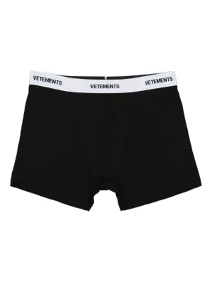 VETEMENTS ロゴ コットンブレンド ボクサーパンツ 人気 VETEMENTS ロゴ コットンブレンド ボクサーパンツ 人気