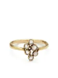Noguchi 14K yellow gold Shimmer diamond ring