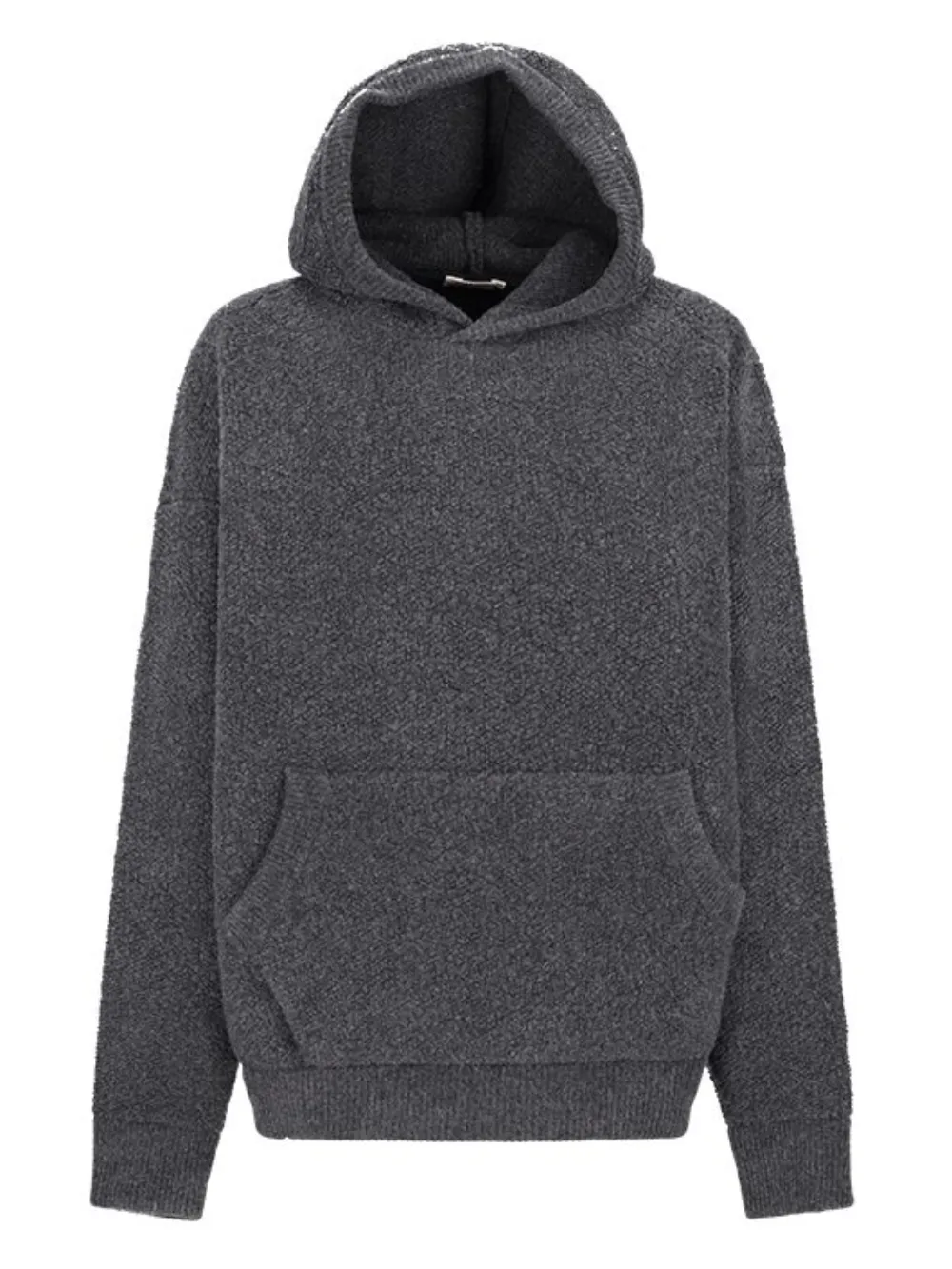MORDECAI bouclé-pile hoodie | Grey | Image 1