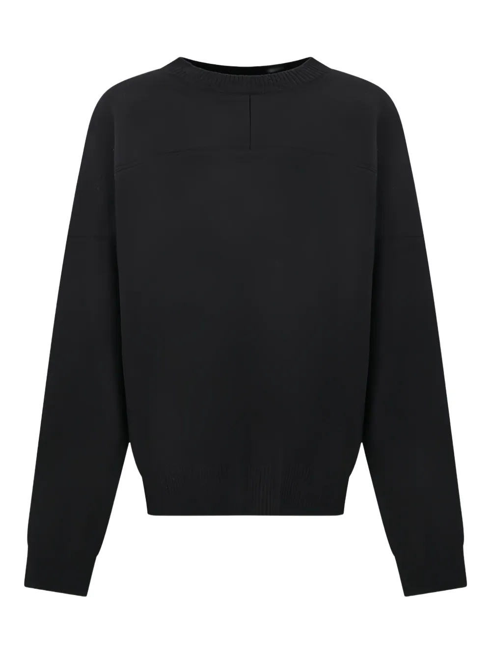 MORDECAI round-neck panelled sweater | Black | Image 1