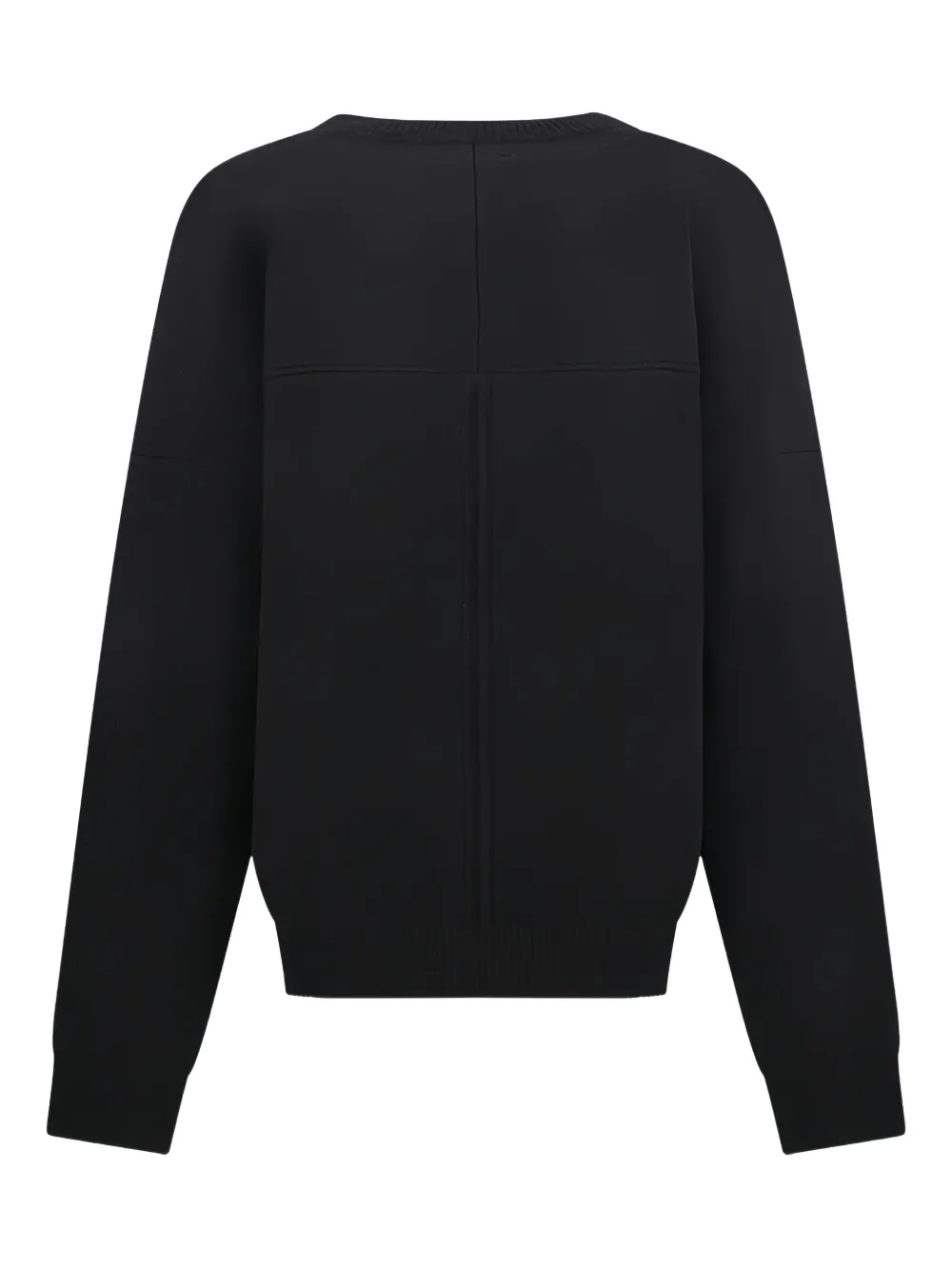 MORDECAI round-neck panelled sweater - Zwart