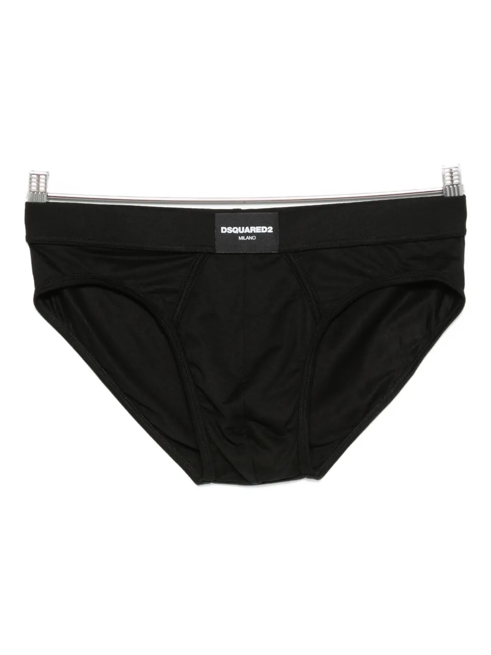 Dsquared2 Logo-label Briefs In Black