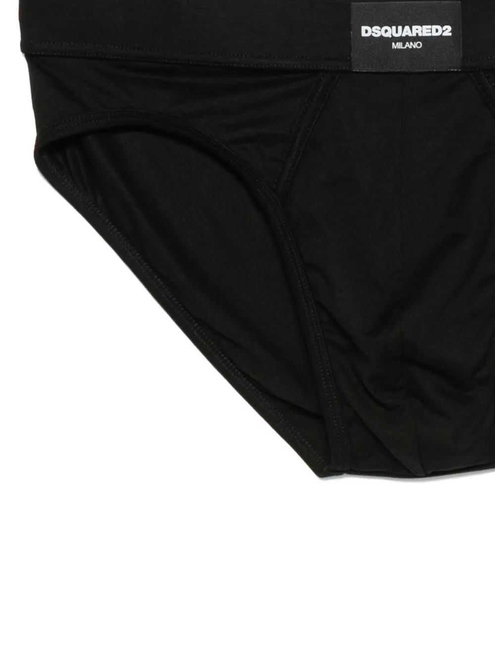 Dsquared2 Logo-label Briefs In Black
