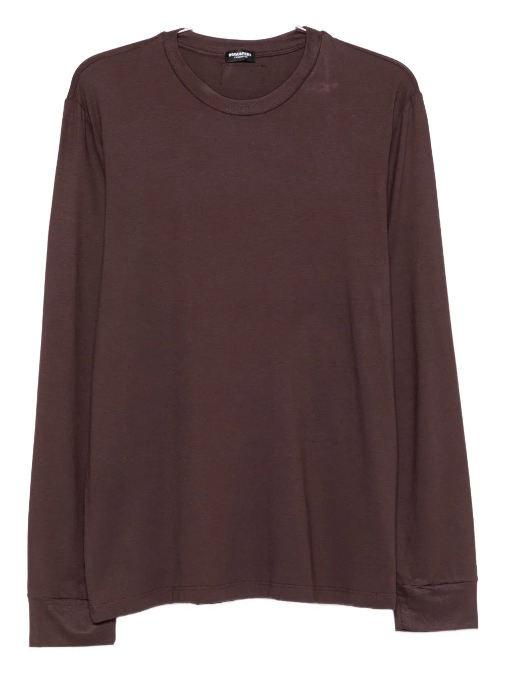 Dsquared2 Long-sleeve Crew-neck Sweater In Brown