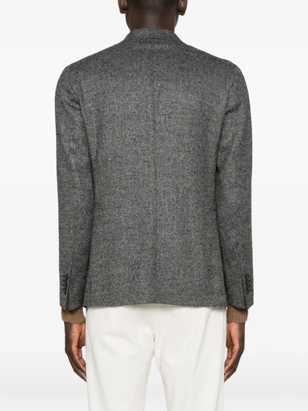 Tagliatore Blazer met dubbele rij knopen en diagonaal patroon Zwart