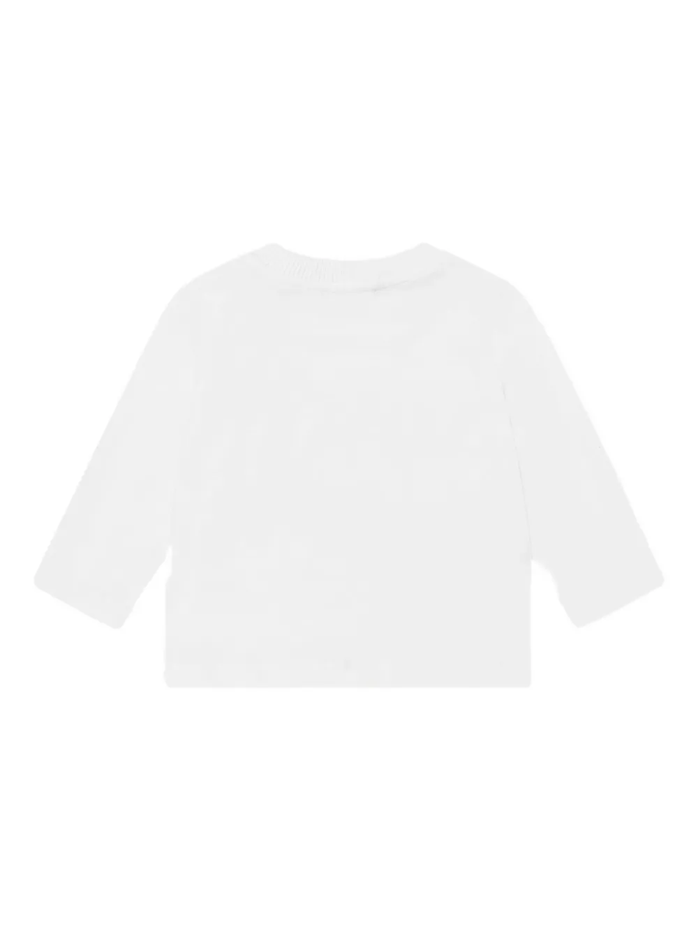 Moschino Crew-neck Long-sleeve T-shirt In White