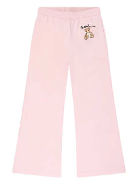 Moschino Kids teddy-print trousers