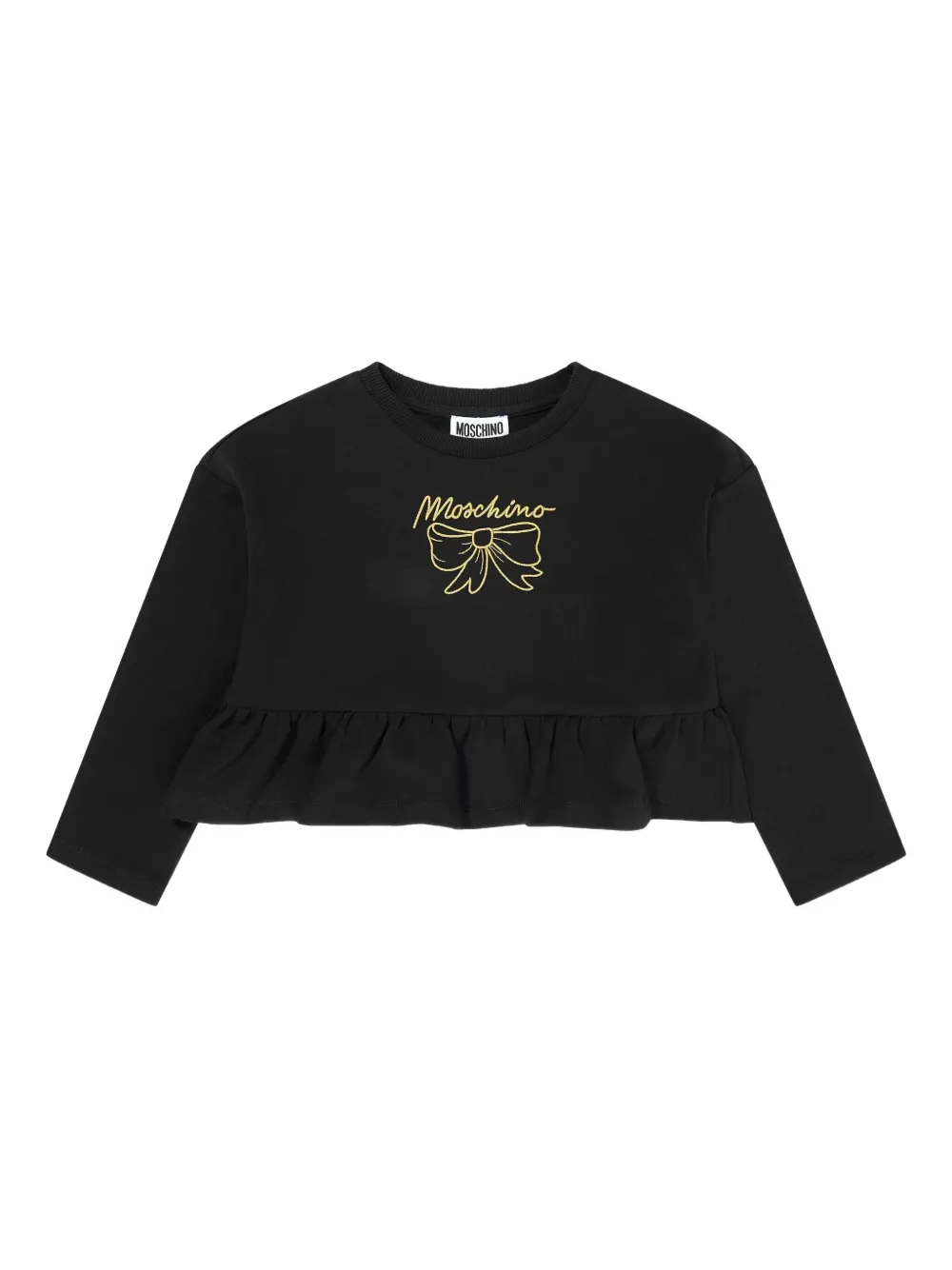 Moschino Kids cotton sweatshirt | Black | Image 1