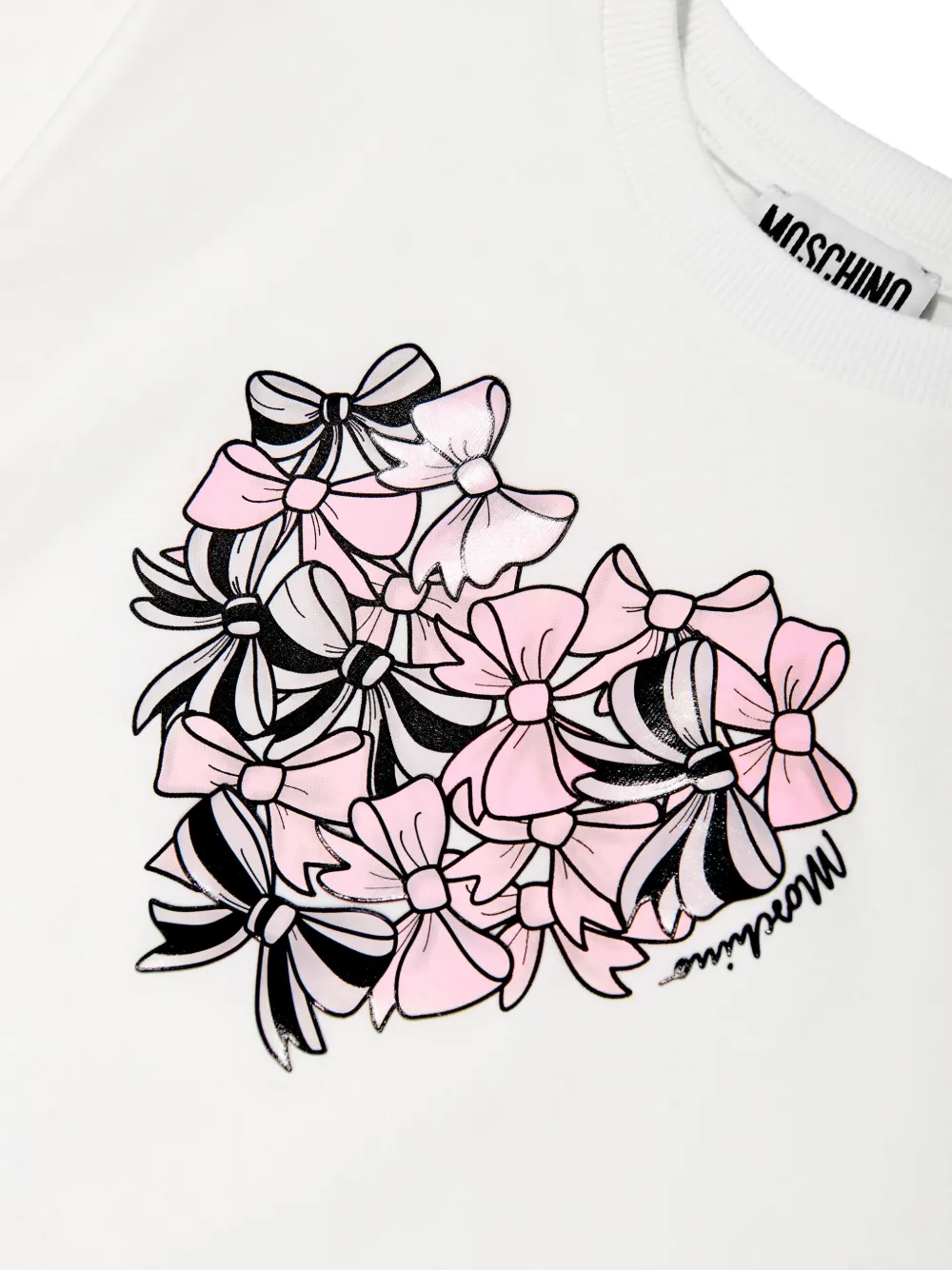 Moschino Kids T-shirt met print Beige