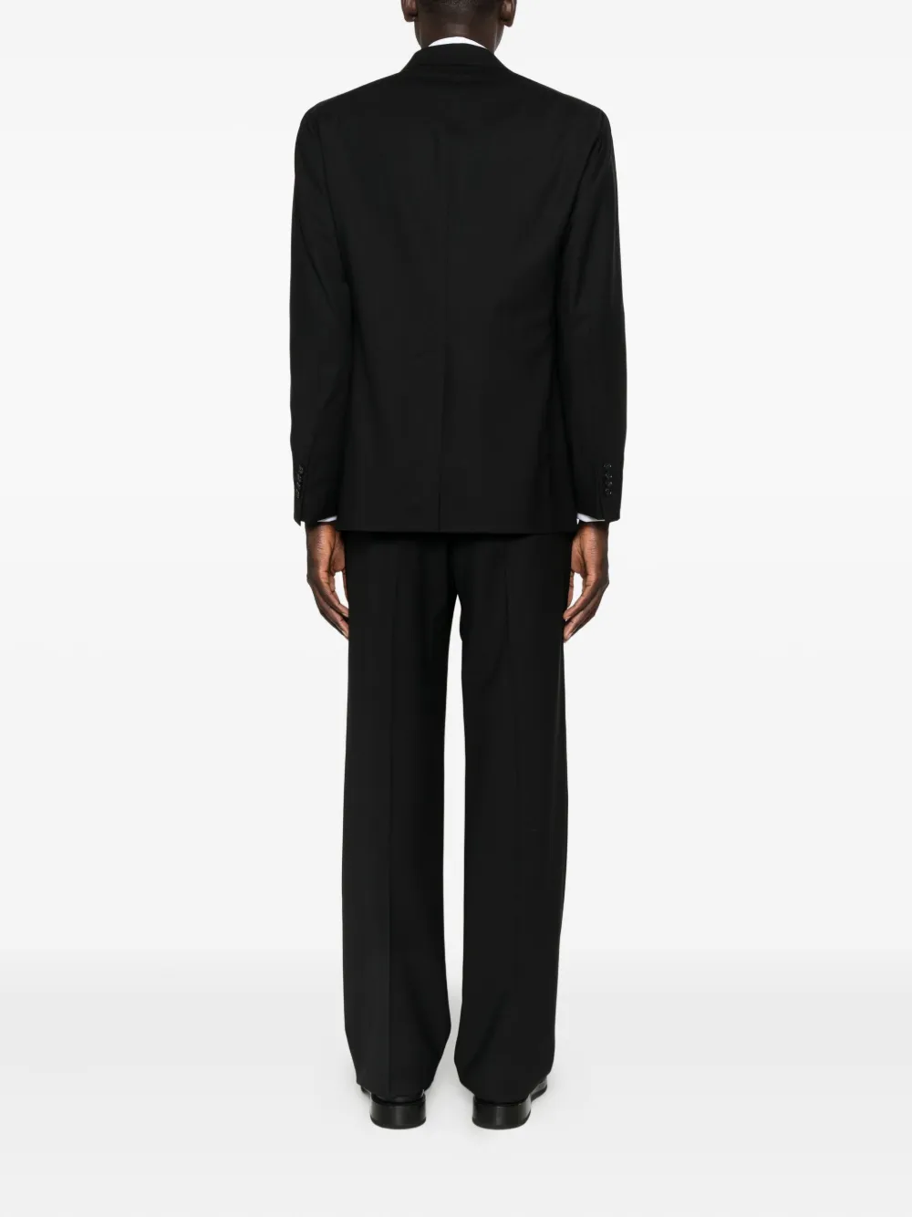 Tagliatore Wollen pak met dubbele rij knopen Zwart