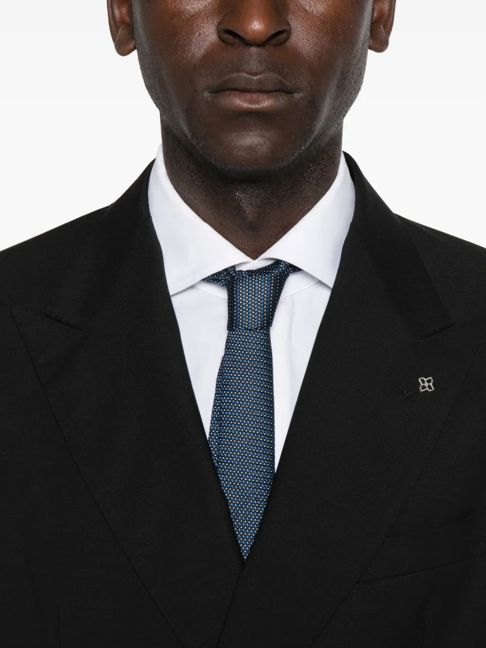 Tagliatore Wollen pak met dubbele rij knopen Zwart