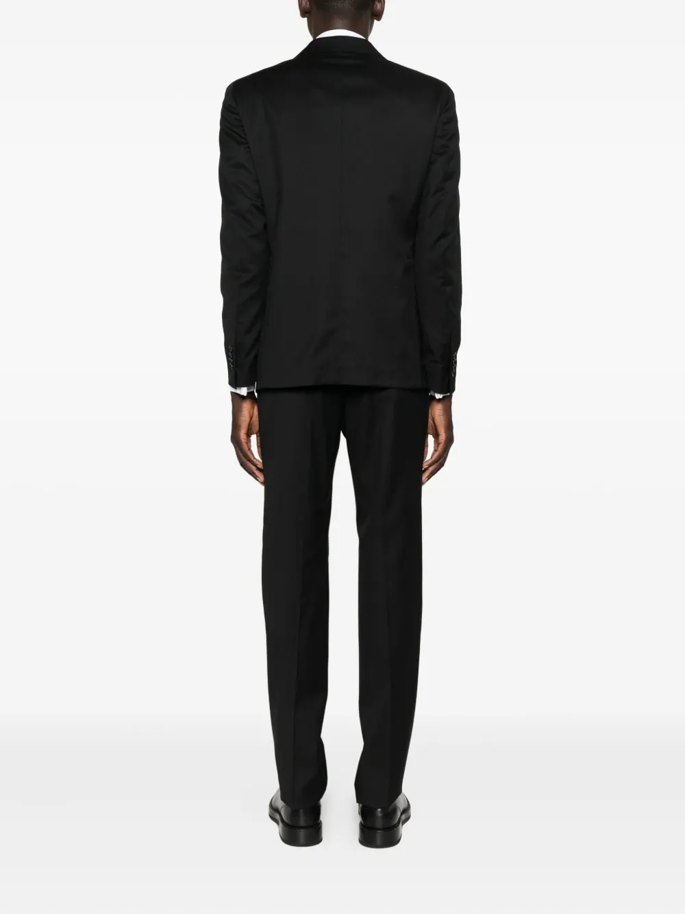 Tagliatore Wollen pak met dubbele rij knopen Zwart