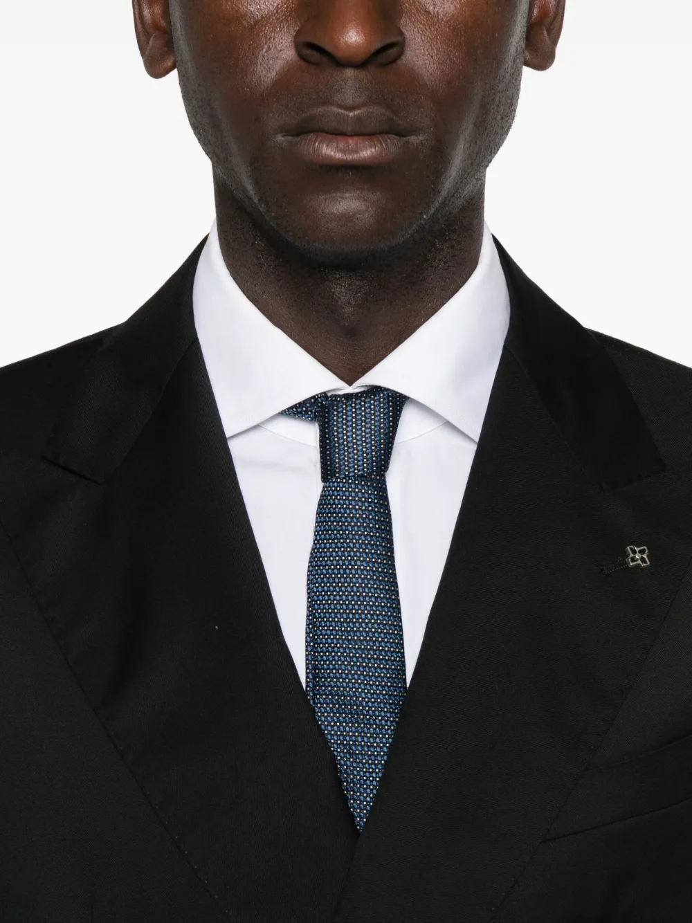 Tagliatore Wollen pak met dubbele rij knopen Zwart