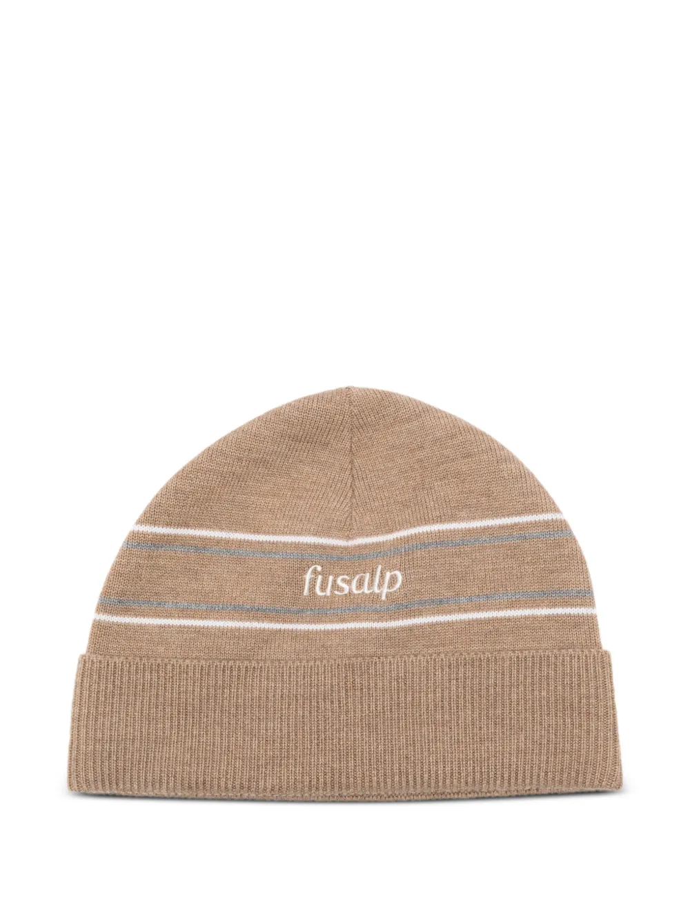 Fusalp Logo-embroidered Beanie In Brown