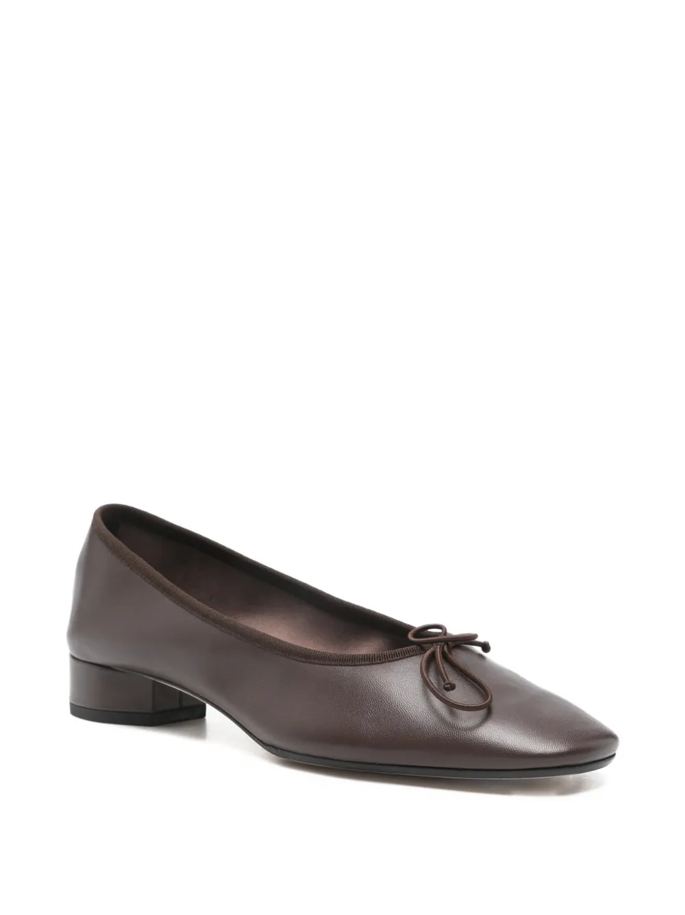 Aeyde nappa leather ballerina Bruin