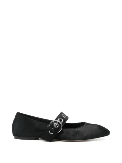 Aeyde flats Uma de pelo de poni con ojales