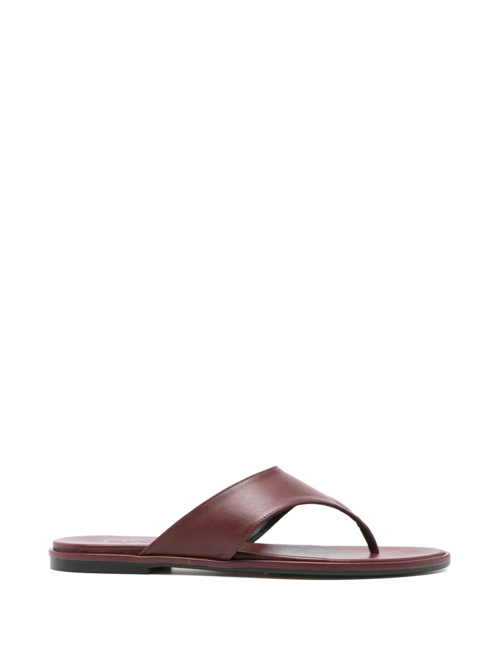 Aeyde Amaya nappa leather flip flops - Rot