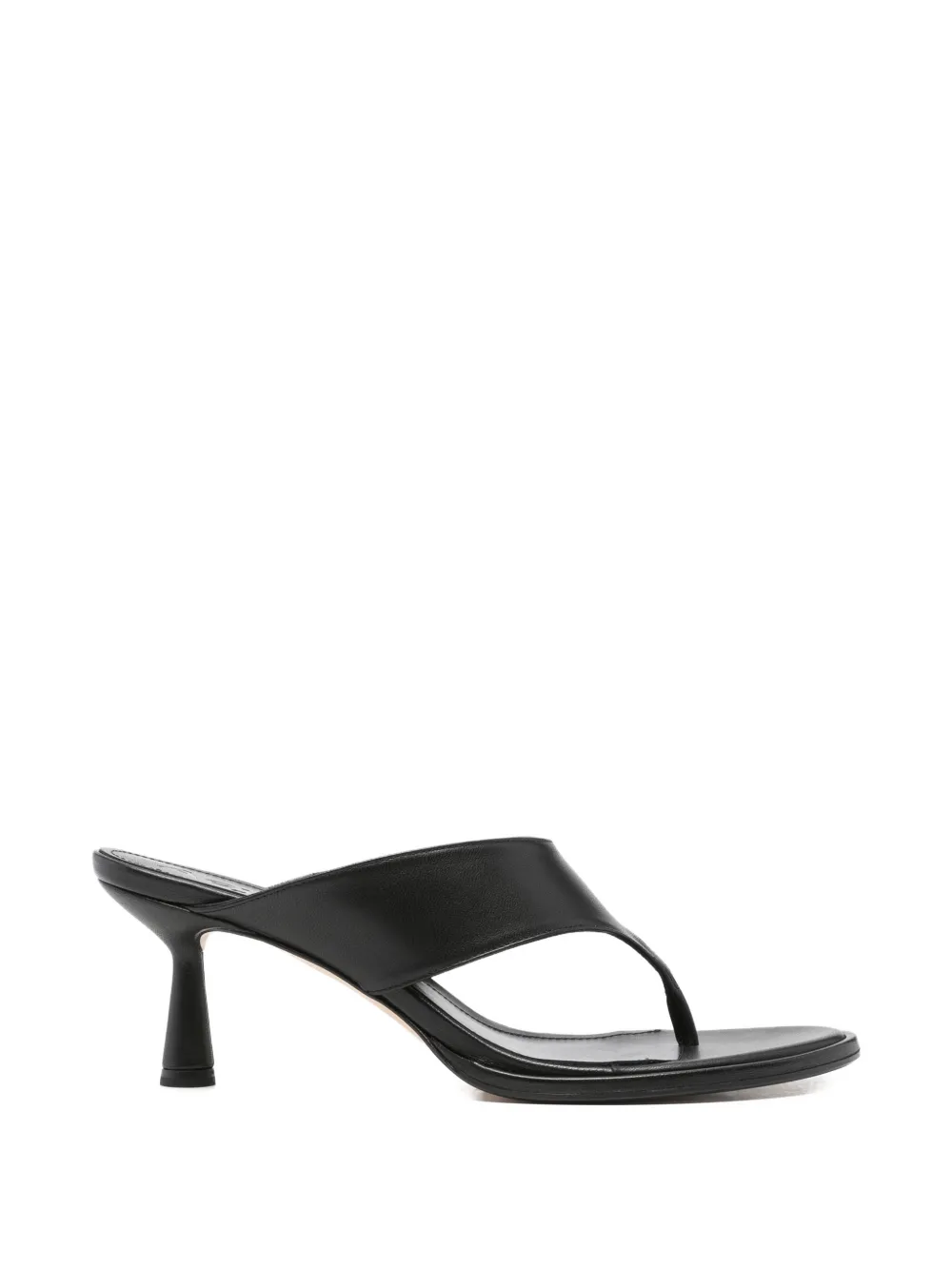 Aeyde Olenna leather heel sandals Zwart
