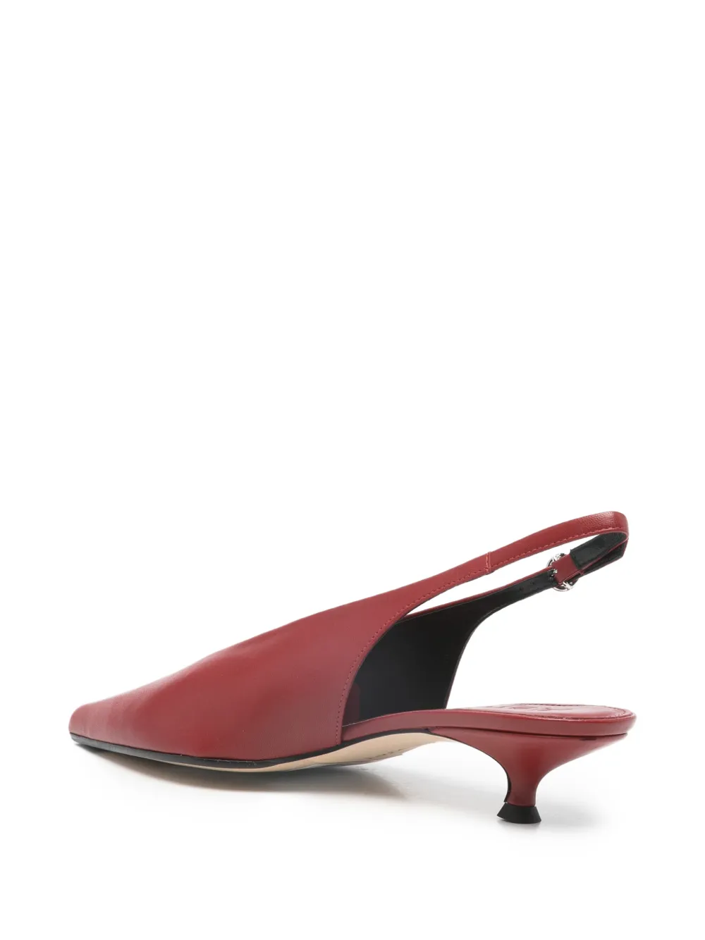 Aeyde Camila slingback pumps met puntige neus Rood