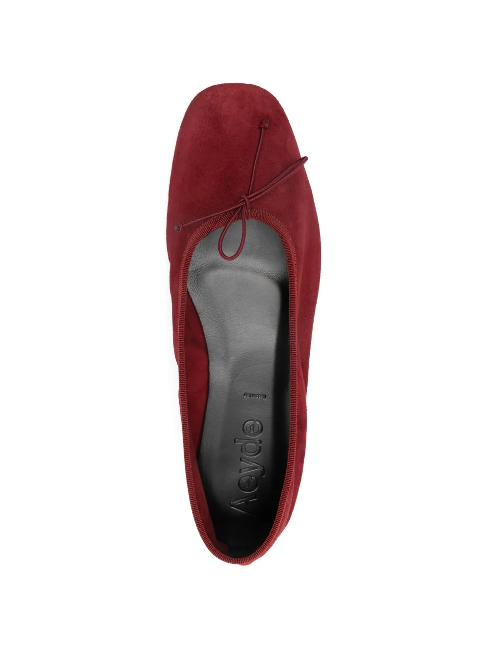 Aeyde Tiby suede ballerinas Rood
