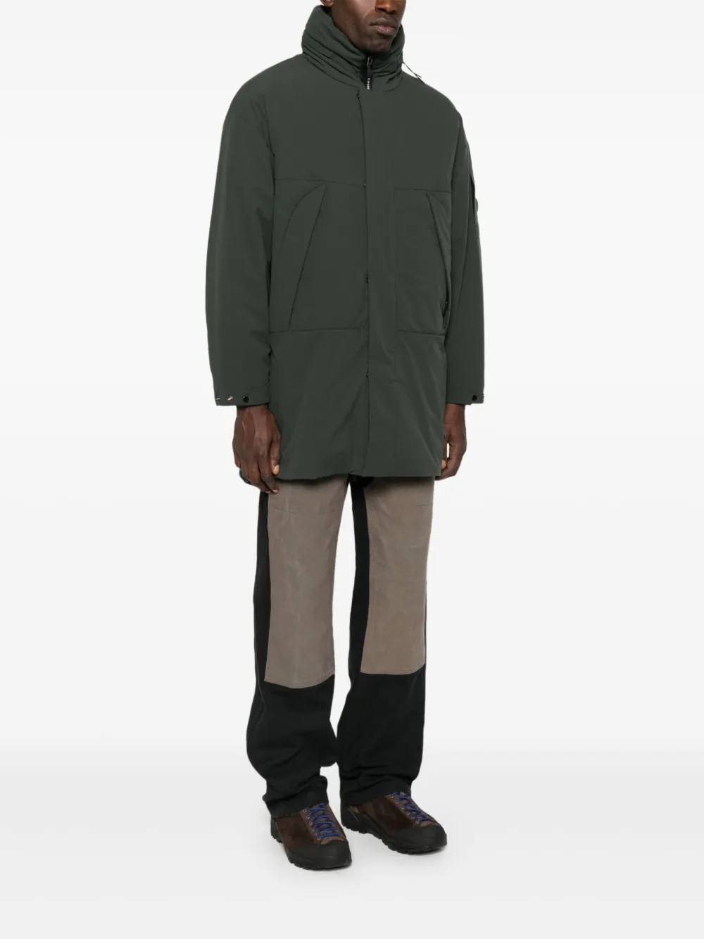 C.P. Company Jack met vlakken en hoge hals Grijs