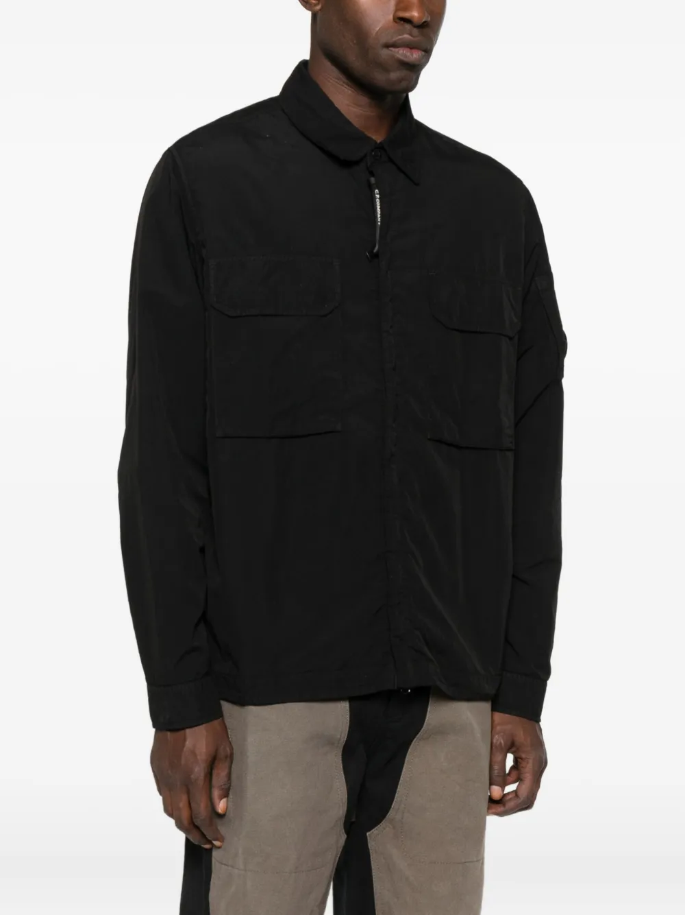 C.P. Company Jack met rits en zak Zwart