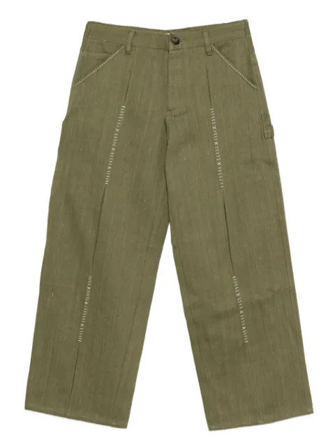 Kartik Research embroidered trousers