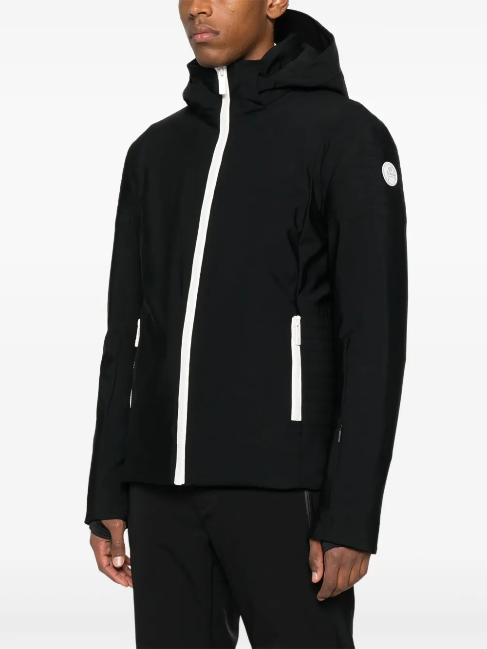 Fusalp Ski-jack met capuchon en rits Zwart