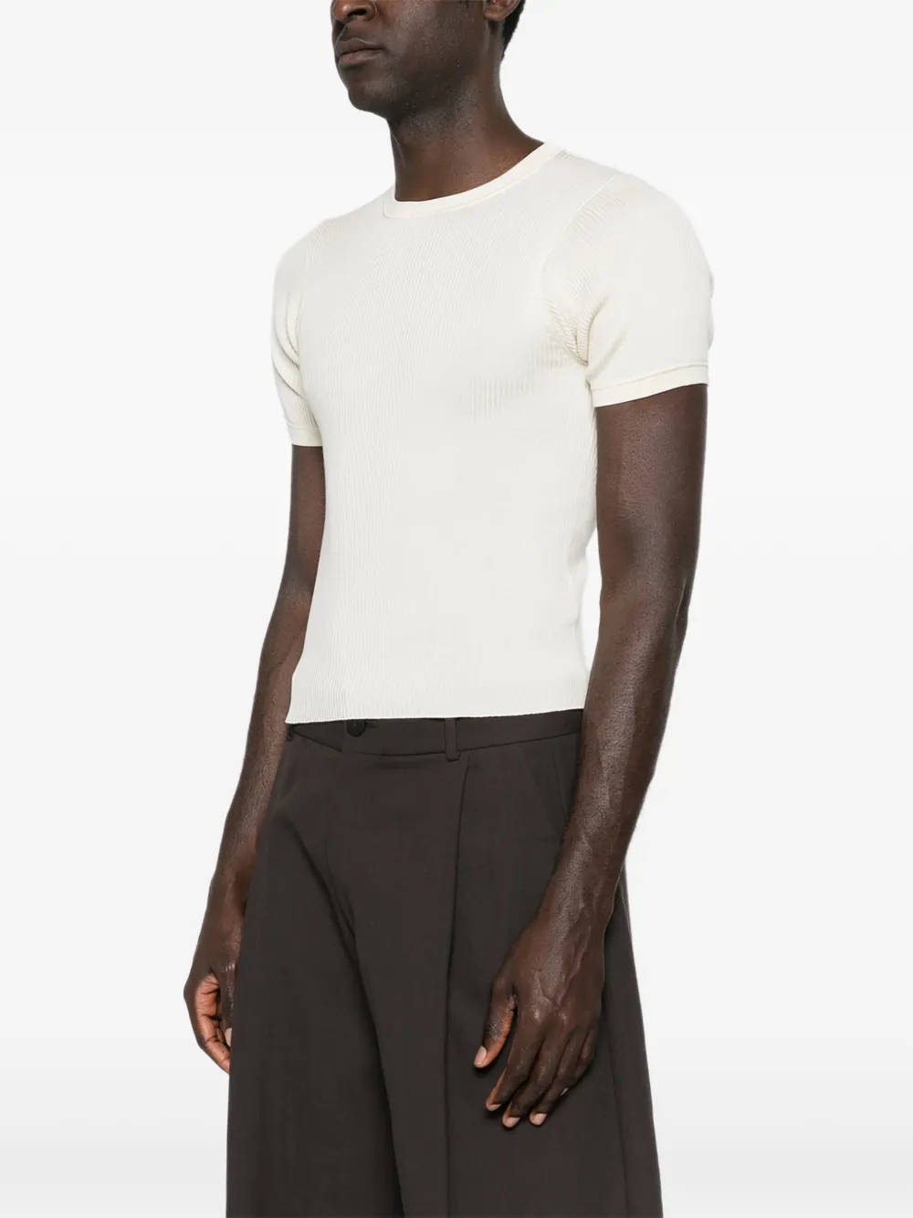  Rier Round-neck T-shirt - Neutrals 