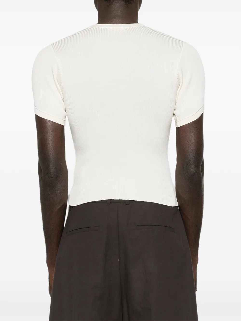 Rier T-shirt met ronde hals Beige