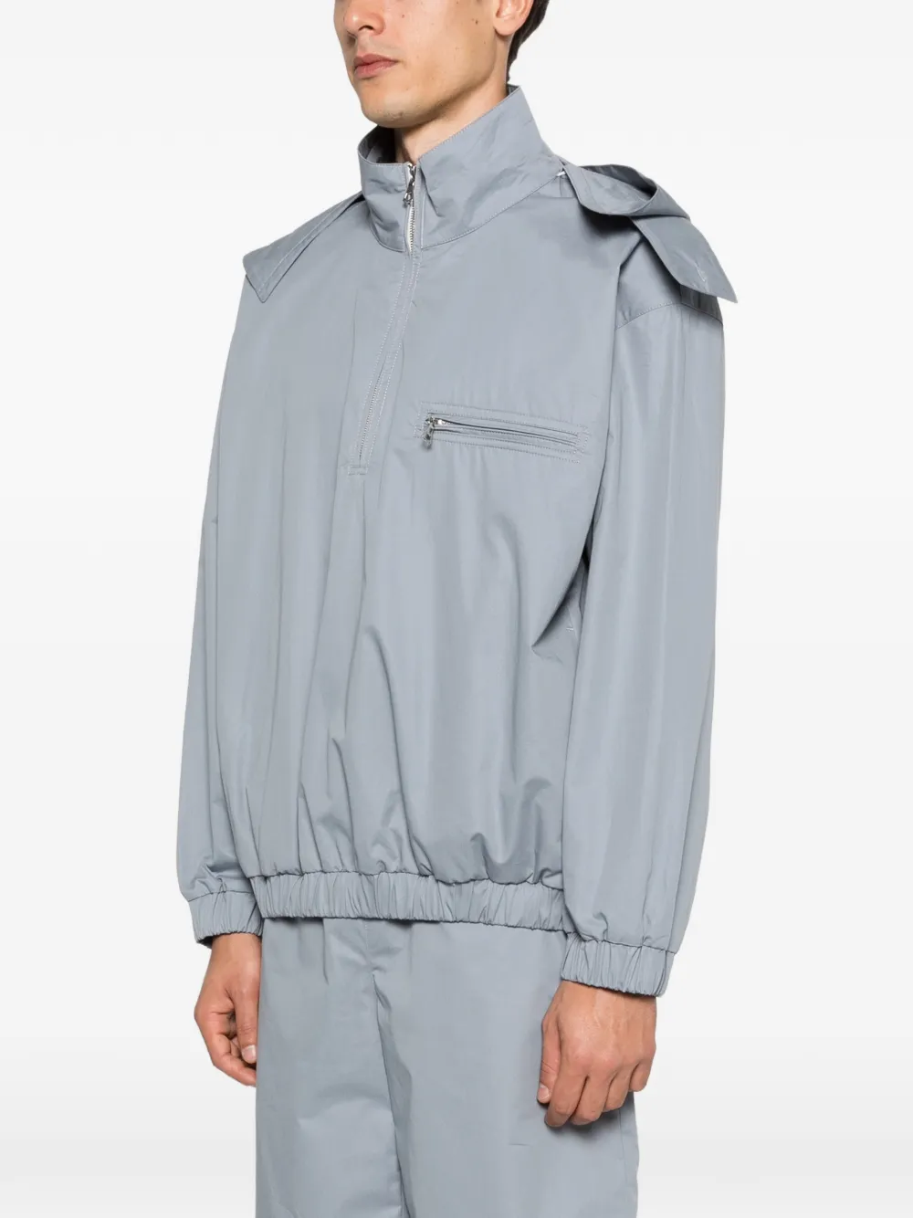  Rier Zip Pocket Cotton Jacket - Grey 