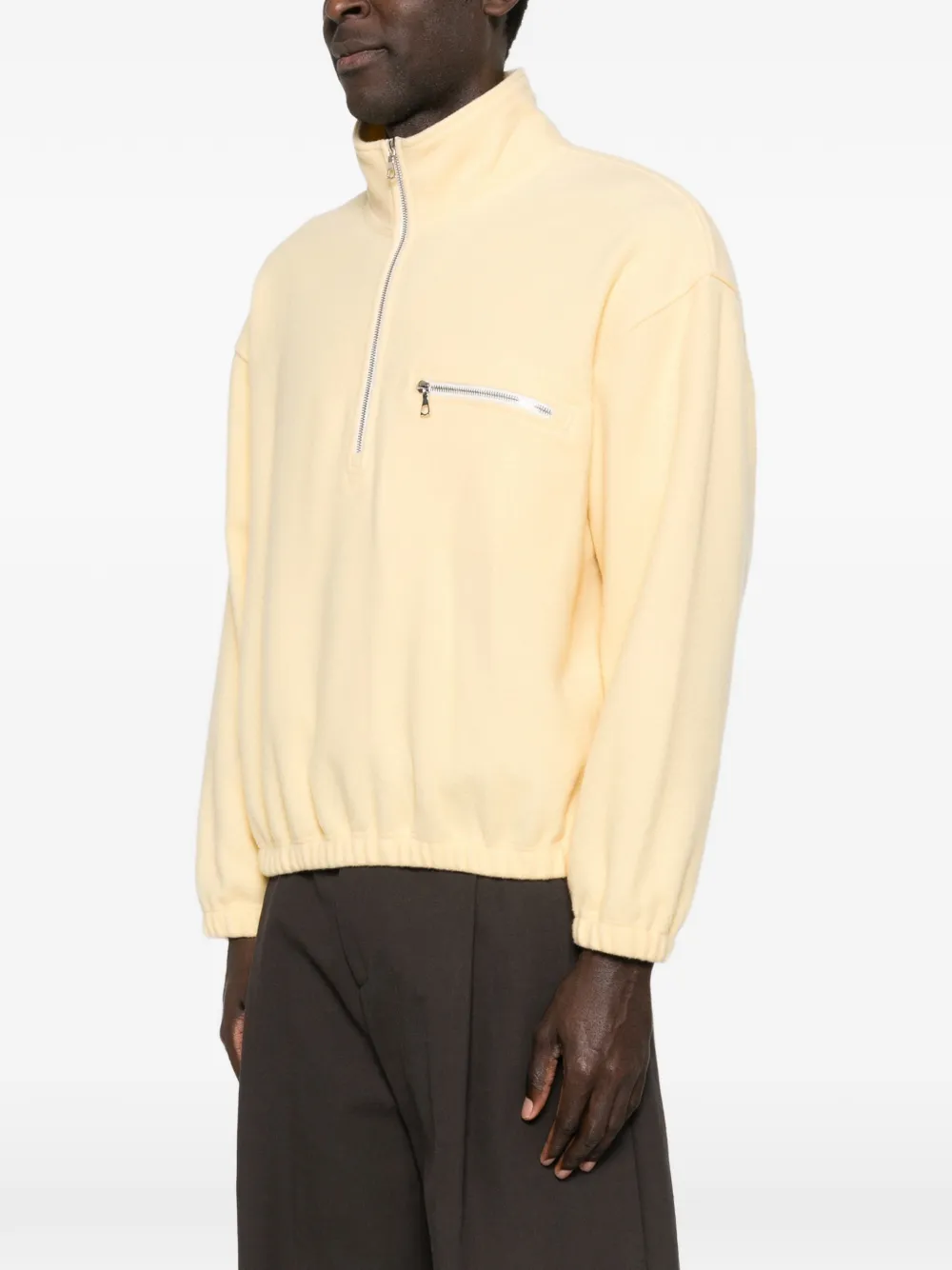 Rier Zip-fastening Pocket Sweatshirt - Yellow 