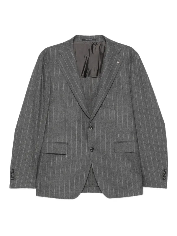 Tagliatore ストライプ スーツ | グレー | FARFETCH JP