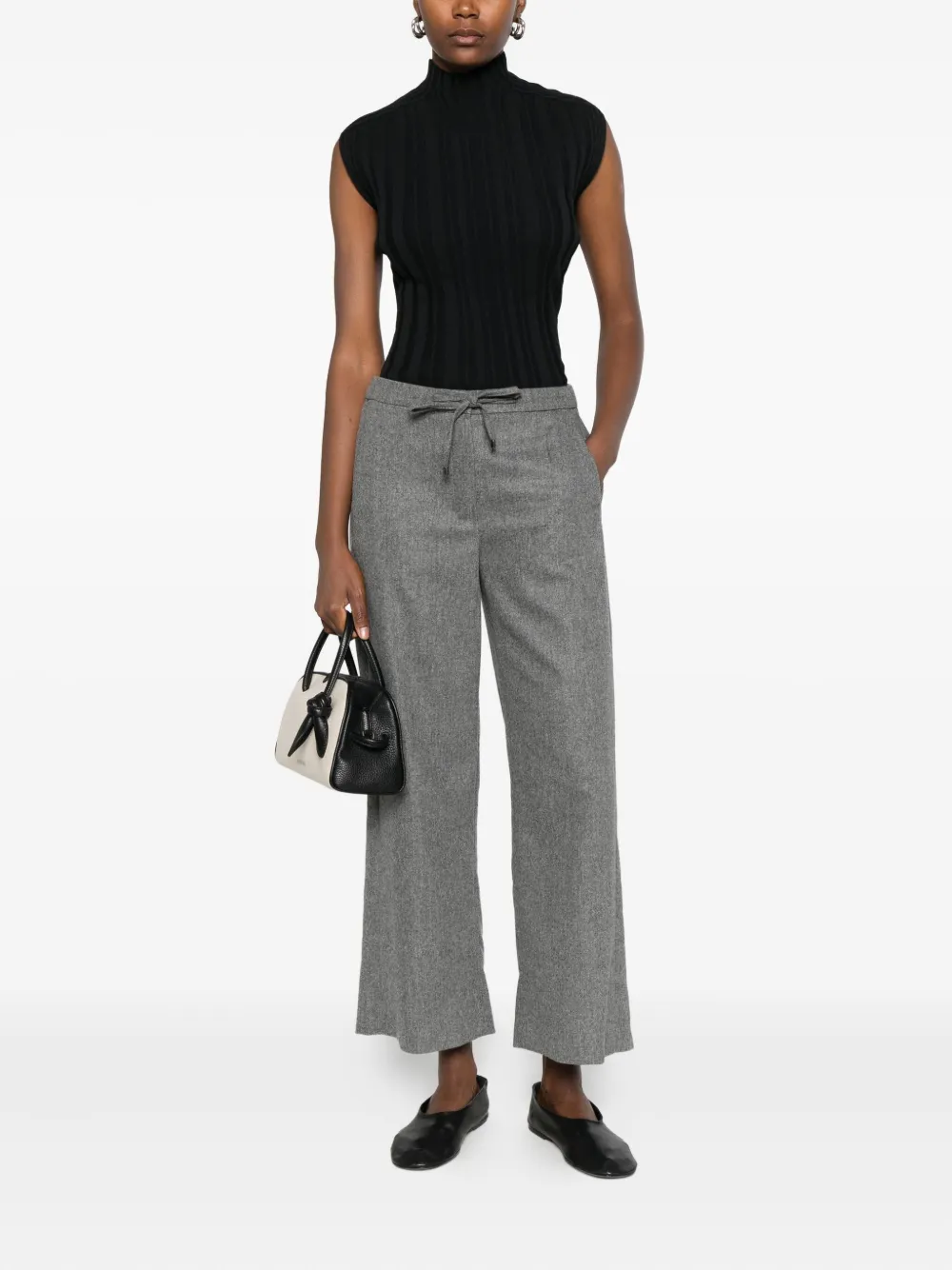 'S Max Mara drawstring-fastening trousers - Grijs