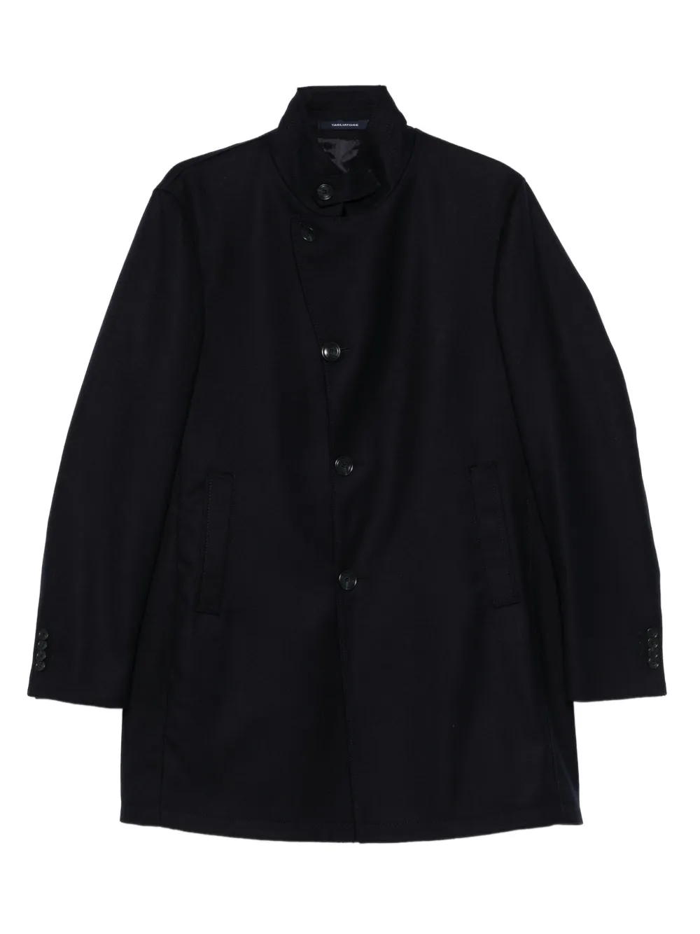 Tagliatore mandarin-collar button coat | Blue | Image 1