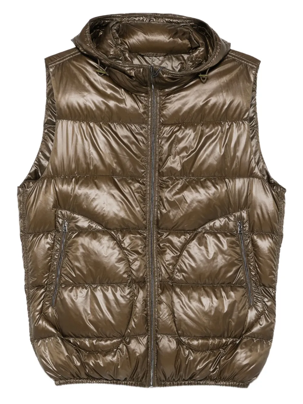 Herno hooded quilted gilet | Green | Image 1