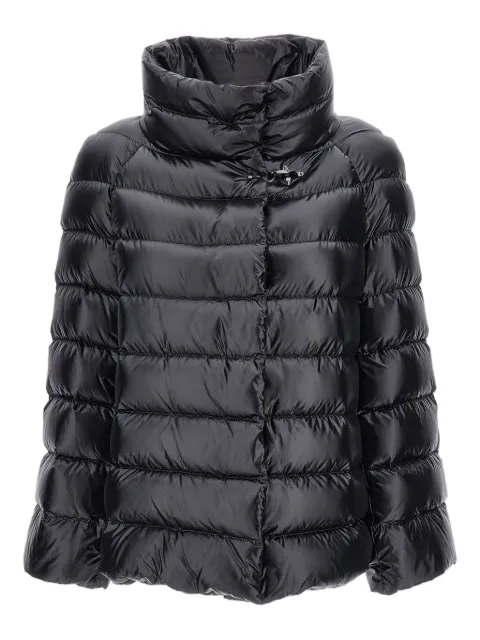 Fay quilted high-collar coat